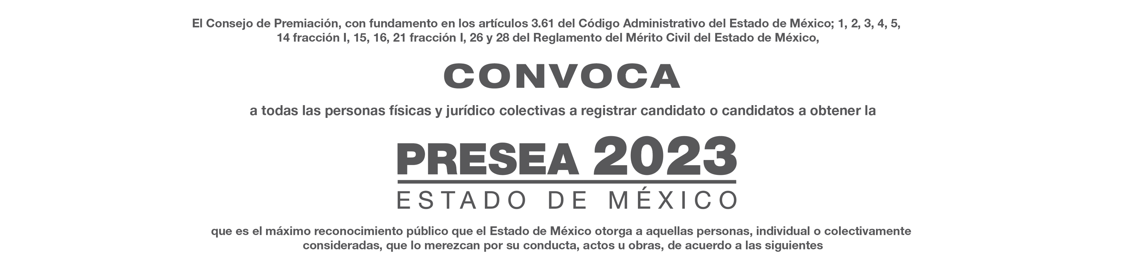registra candidato para la Presea 2023